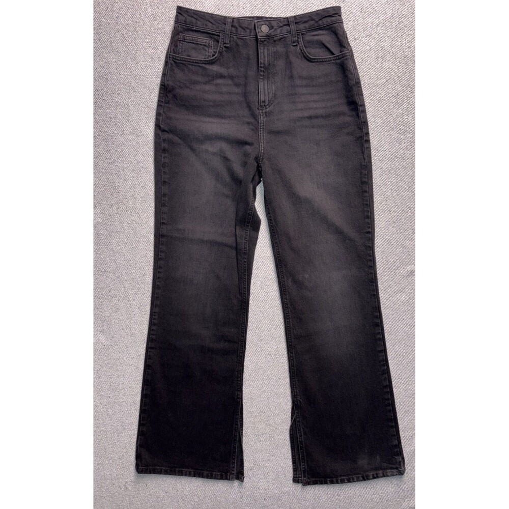 NWT Forever 21 Women’s High-Rise Split-Hem Jeans - Size 31 (12) Black Denim